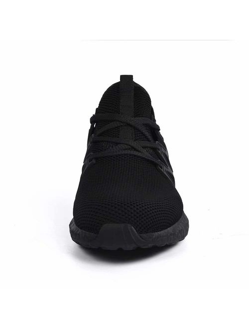 QANSI Men's Sneakers Low Cut Balenciaga Look Lightweight Breathable Athletic Running Walking Gym Tennis Shoes