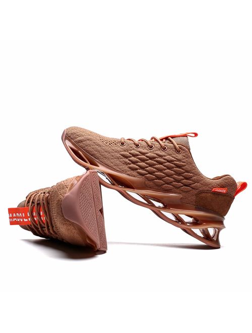 Vooncosir Mens Running Shoes Breathable Walking Blade Non Slip Athletic Tennis Shoes Lightweight Fashion Sneakers