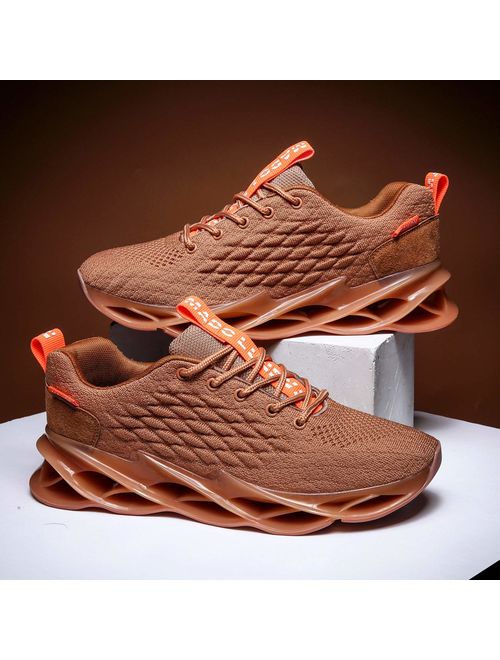 Vooncosir Mens Running Shoes Breathable Walking Blade Non Slip Athletic Tennis Shoes Lightweight Fashion Sneakers