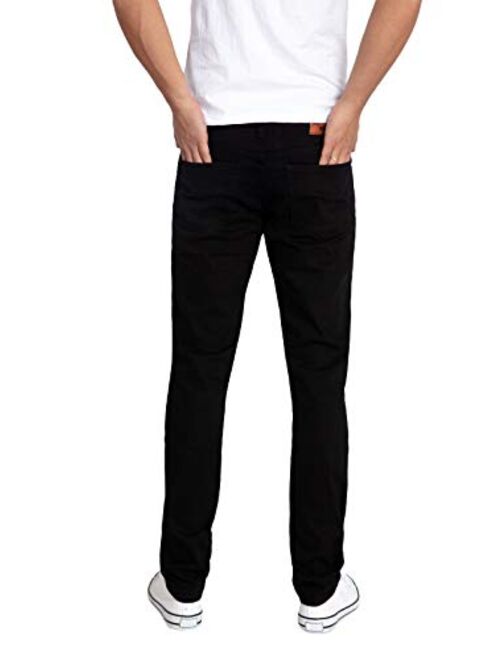 WULFUL Men's Skinny Slim Fit Stretch Comfy Fashion Denim Jeans Pants