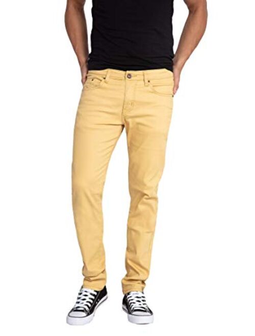 WULFUL Men's Skinny Slim Fit Stretch Comfy Fashion Denim Jeans Pants