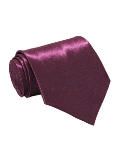 Soophen Mens Necktie 3.75" Tie Solid Color Ties