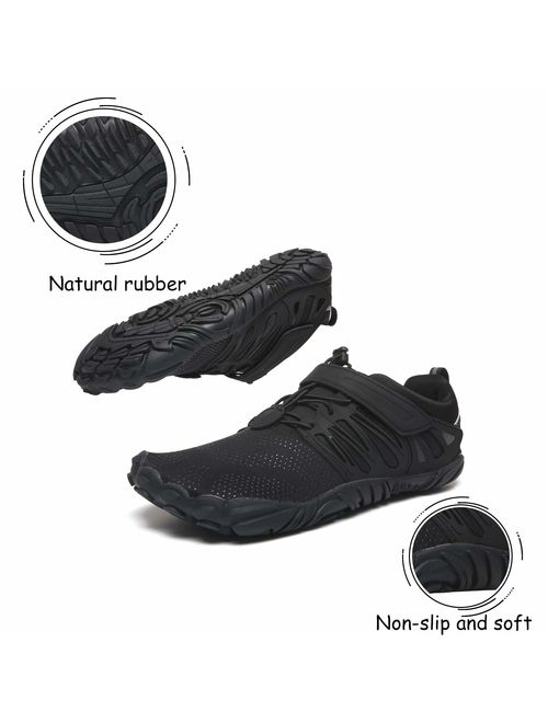 EVGLOW Men's Wide Minimalist Trail Running Shoes | Barefoot Cross Training Shoe for Gym Wokout