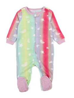 Fleece Baby Boys Girls Footed Pajamas Sleeper Kids & Toddler Christmas Pajamas (3 Months-5 Toddler)