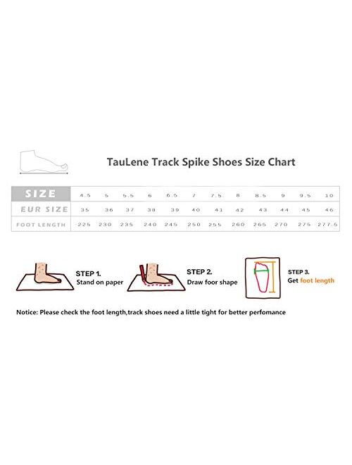 TauLene Women Men Sprint Track Shoes Athletics Track Spikes