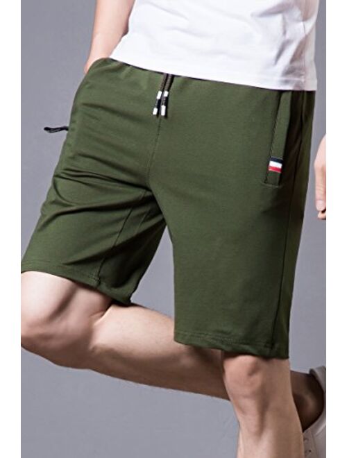 MO GOOD Mens Casual Shorts Workout Fashion Comfy Shorts Breathable Big and Tall Shorts