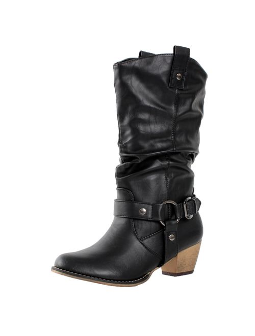 Refresh Women Wild-02 Western Style Cowboy Boots