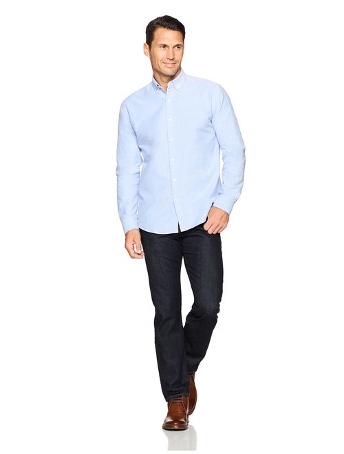 Amazon Essentials Men's Regular-Fit Long-Sleeve Oxford Shirt