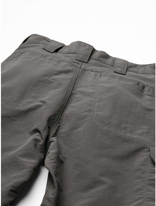 Wrangler Authentics Men's Nylon Solid Relaxed Fit Performance Cargo Short