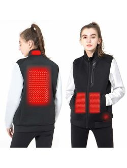 DEKINMAX Women's Heated Vest Lightweight Slim Fit Insulated USB Electric Heating Winter Vest (Power Bank not Included)