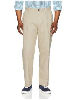 Men's Classic-Fit Wrinkle-Resistant Pleated Chino Pant