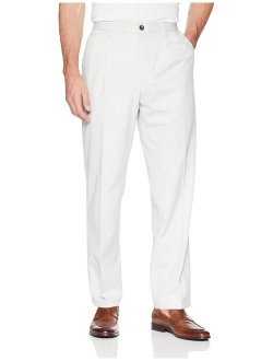 Men's Classic-Fit Wrinkle-Resistant Pleated Chino Pant