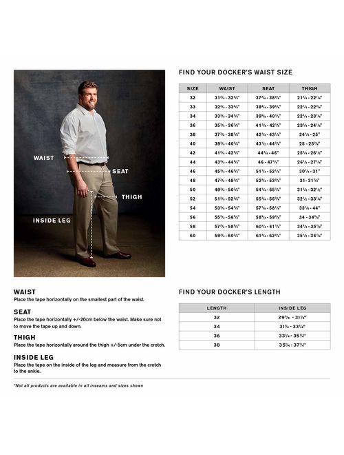 Dockers Men's Classic Fit Easy Khaki Pleated Pants