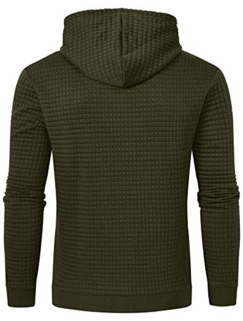 YuKaiChen Men's Casual Pullover Hoodies Long Sleeve Hooded Sweatshirts
