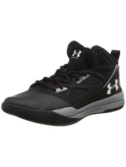 Men's Jet Mid Basketball Shoe, Black/Steel/White, Medium