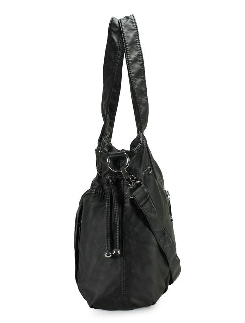 Scarleton Satchel Handbag for Women, Ultra Soft Washed Vegan Leather Crossbody Bag, Shoulder Bag, Tote Purse, H1472