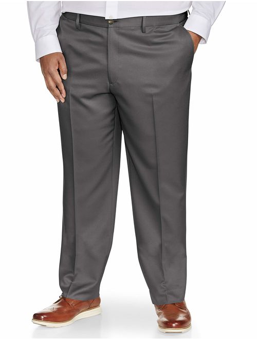 Amazon Essentials Men's Big and Tall Classic-fit Wrinkle-Resistant Flat-Front Dress Pant fit by DXL