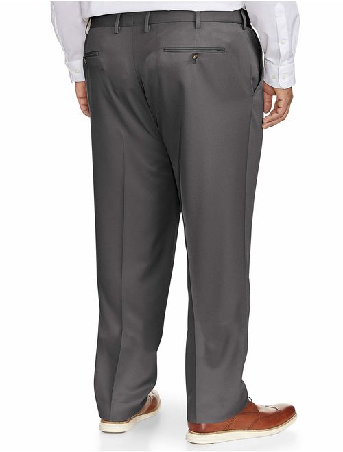 Amazon Essentials Men's Big and Tall Classic-fit Wrinkle-Resistant Flat-Front Dress Pant fit by DXL