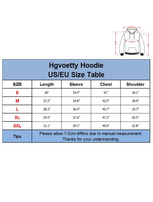 Hgvoetty Unisex 3D Graphic Print Hoodies Graphic Space Pullover Hooded Sweatshirts for Men Women