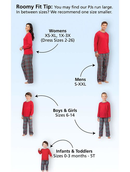 PajamaGram Classic Matching Family Pajamas - Matching Pajamas, Gray