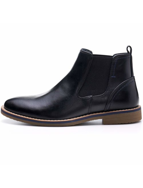 alpine swiss Mens Owen Chelsea Boots Pull Up Ankle Boots