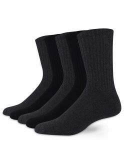 Men's 5 Pack Cushion Comfort Sport Crew Socks
