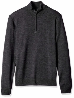 Men's Merino Wool Quarter Zip Sweater