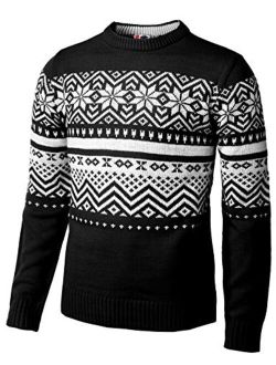 H2H Mens Casual Slim Fit Knitted Pullover Sweaters Thermal of Various Christmas Pattern