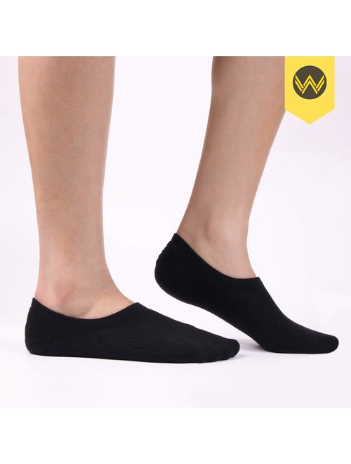 No Show Socks Mens 7 Pair Cotton Thin Non Slip Low Cut Men Invisible Sock 6-9/10-12/12-14