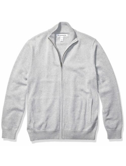 Men's Full-Zip Cotton Sweater