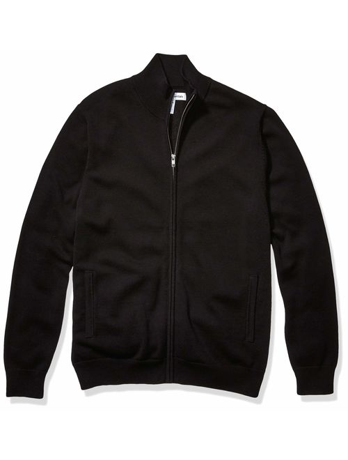 Amazon Essentials Men's Full-Zip Cotton Sweater