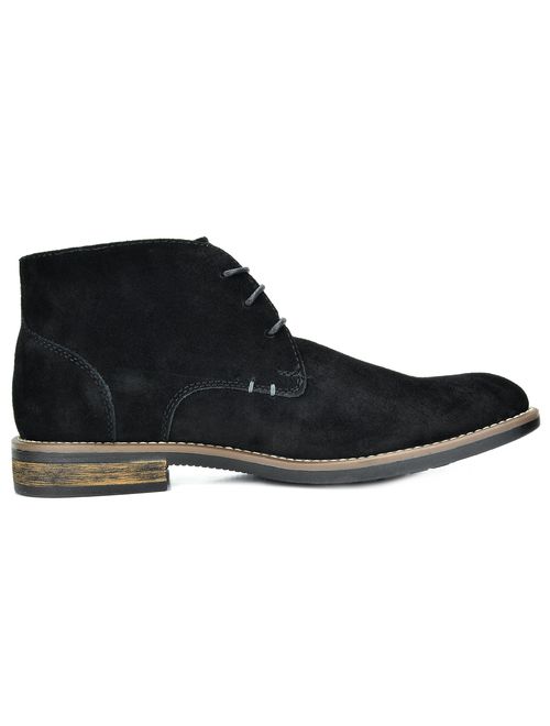 Bruno Marc Men's Suede Leather Lace Up Oxfords Chukka Ankle Boots