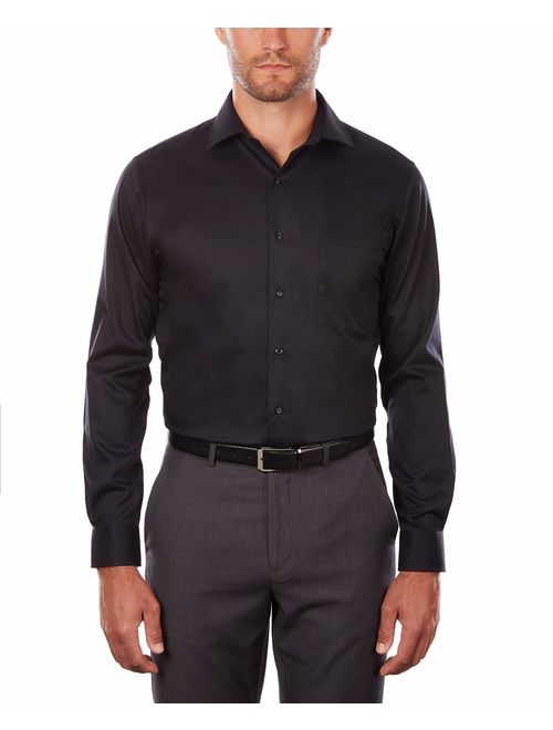 Big and Tall Van Heusen Mens TALL FIT Dress Shirts Flex Collar Solid