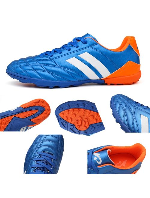 YING LAN Men's Boys Turf Cleats Soccer Athletic Football Outdoor/Indoor Sports Running Walking Shoes TF