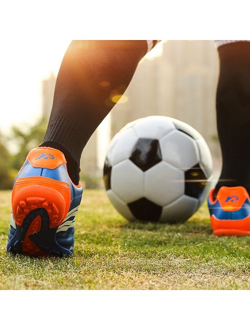 YING LAN Men's Boys Turf Cleats Soccer Athletic Football Outdoor/Indoor Sports Running Walking Shoes TF