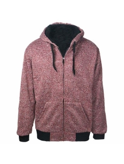 Gary Com Heavyweight Sherpa Fleece Hoodies for Men Full Zip Up Sweatshirt Long Sleeve Lined Active Jackets