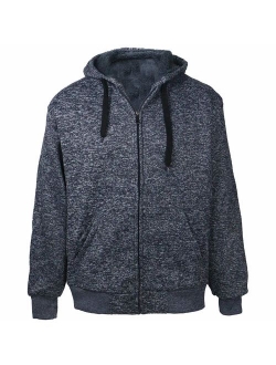 Gary Com Heavyweight Sherpa Fleece Hoodies for Men Full Zip Up Sweatshirt Long Sleeve Lined Active Jackets