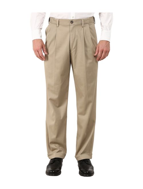 Dockers Men's Relaxed Fit Comfort Khaki Pleated Pants