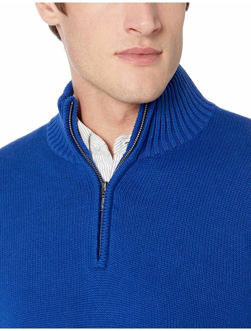 Goodthreads Men's Soft Cotton Quarter Zip Sweater