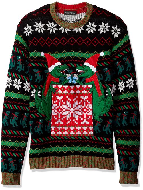 Blizzard Bay Men's Ugly Christmas Sweater Drink Pocket