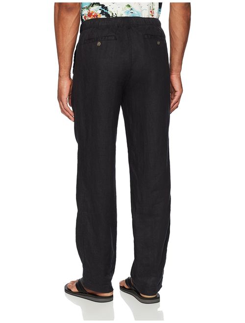 Amazon Brand - 28 Palms Men's Relaxed-Fit 100% Linen Pant with Drawstring