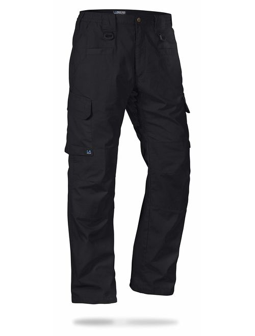 LA Police Gear Tan Solid Regular Fit Cargo Pants