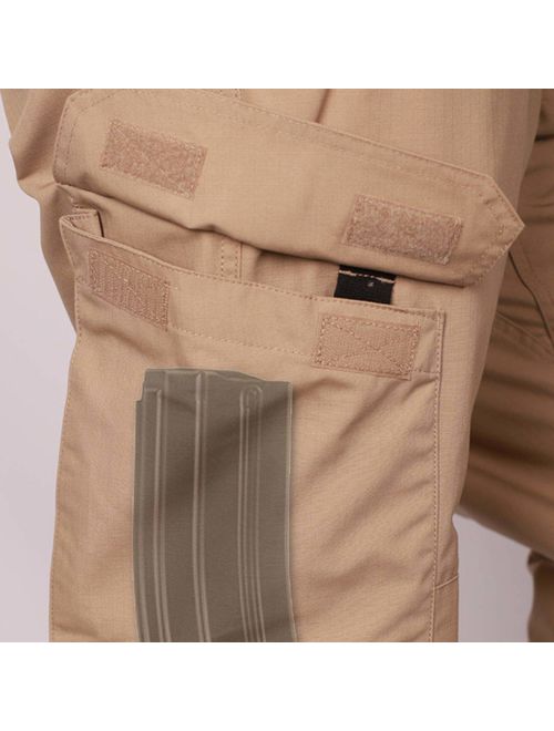 LA Police Gear Tan Solid Regular Fit Cargo Pants