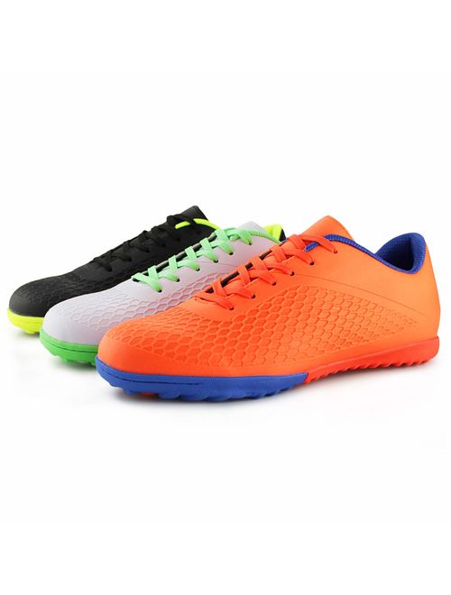 Hawkwell Men's Turf Soccer Shoes Outdoor/Indoor Comfortable Soccer Cleats