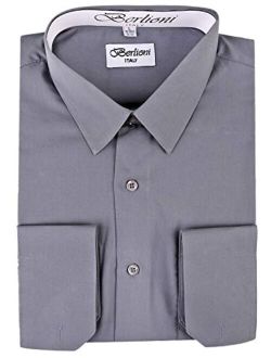 Men's Dress Shirt With French Cuffs Convertible -Huge Color Selection