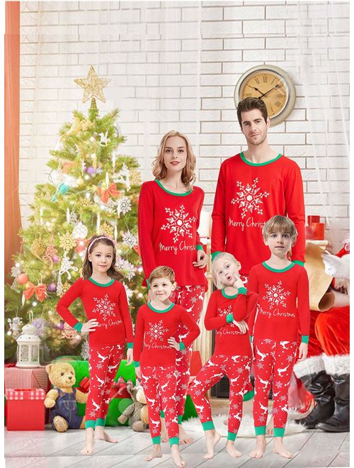 Matching Family Pajamas Christmas Boys and Girls Pyjamas 2 Piece PJs for Mum and Me