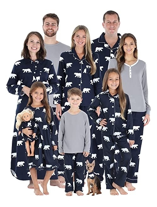 SleepytimePJs Matching Family Christmas Pajama Sets, Red Flannel