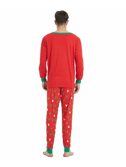 ZESICA Matching Family Christmas Pajamas Snowman Sleepwear Holiday PJs Gift Set