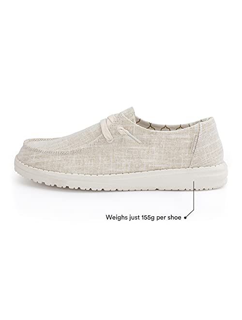 Hey Dude Women's Wendy Lace-Up Loafers Comfortable & Lightweight Ladies Shoes Multiple Sizes & Colors