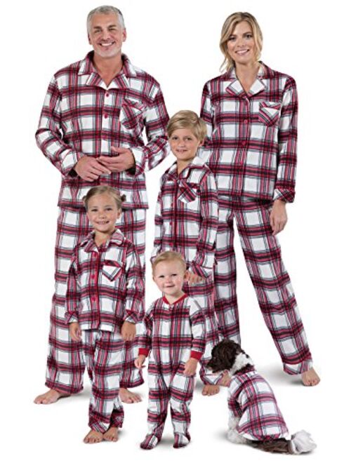 PajamaGram Family Matching Christmas Pajamas - Cozy Fleece, Navy Polar Bear